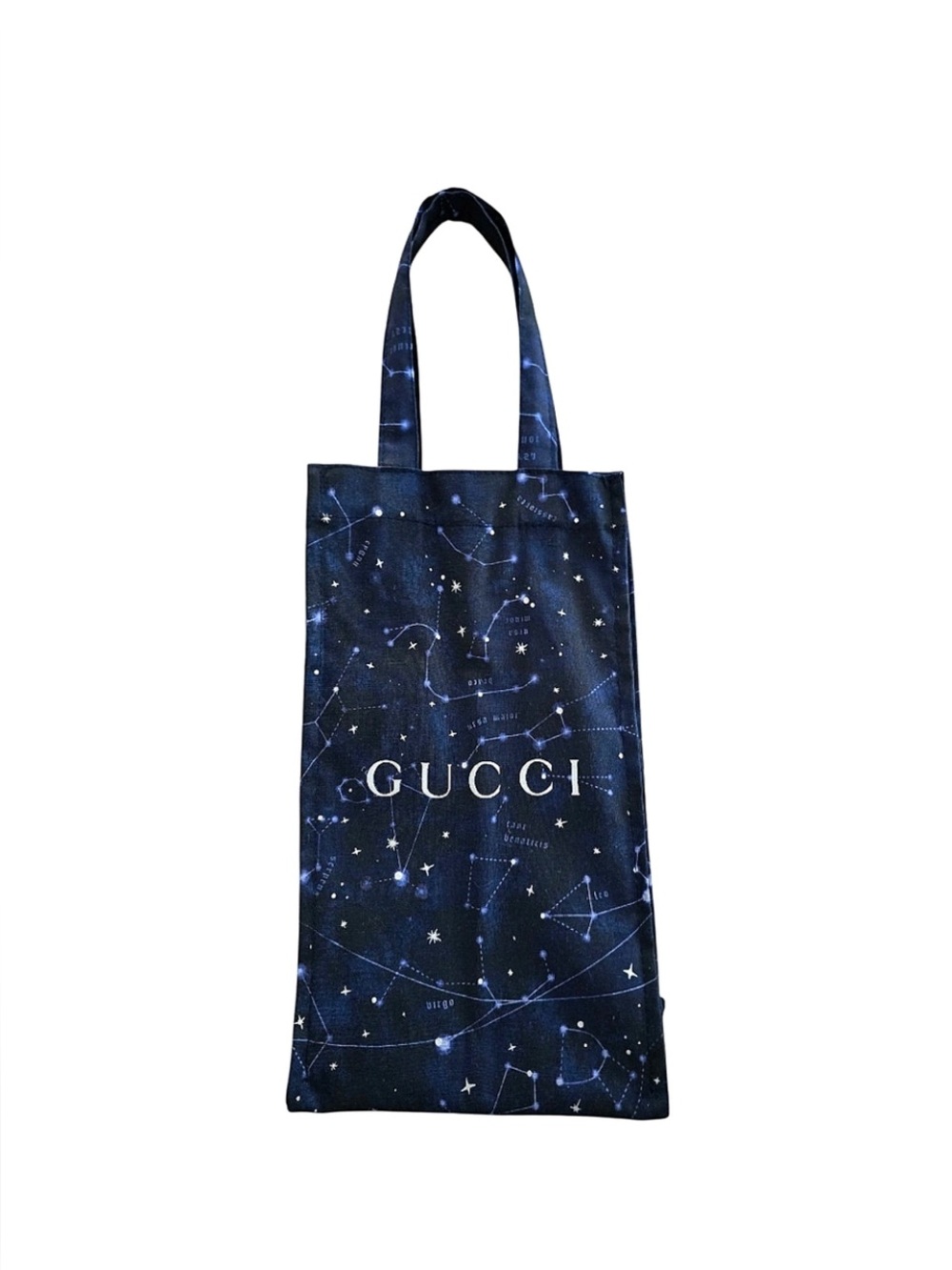 Gucci Navy Constellation Print Messenger Tote